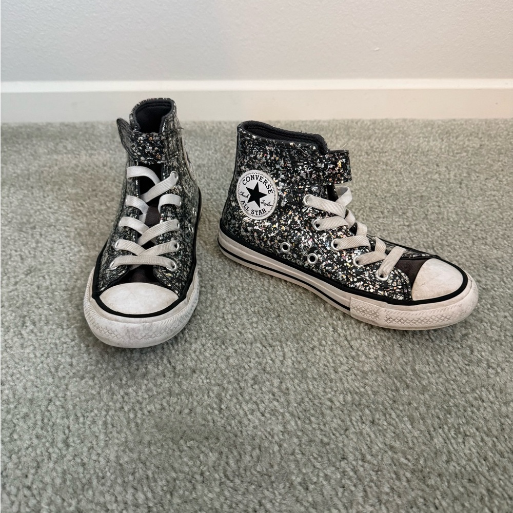Converse high tops sparkly